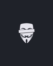 Anonymus Minimalism Logo wallpaper 176x220