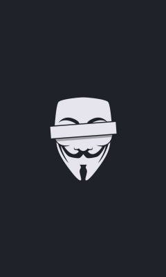 Fondo de pantalla Anonymus Minimalism Logo 240x400