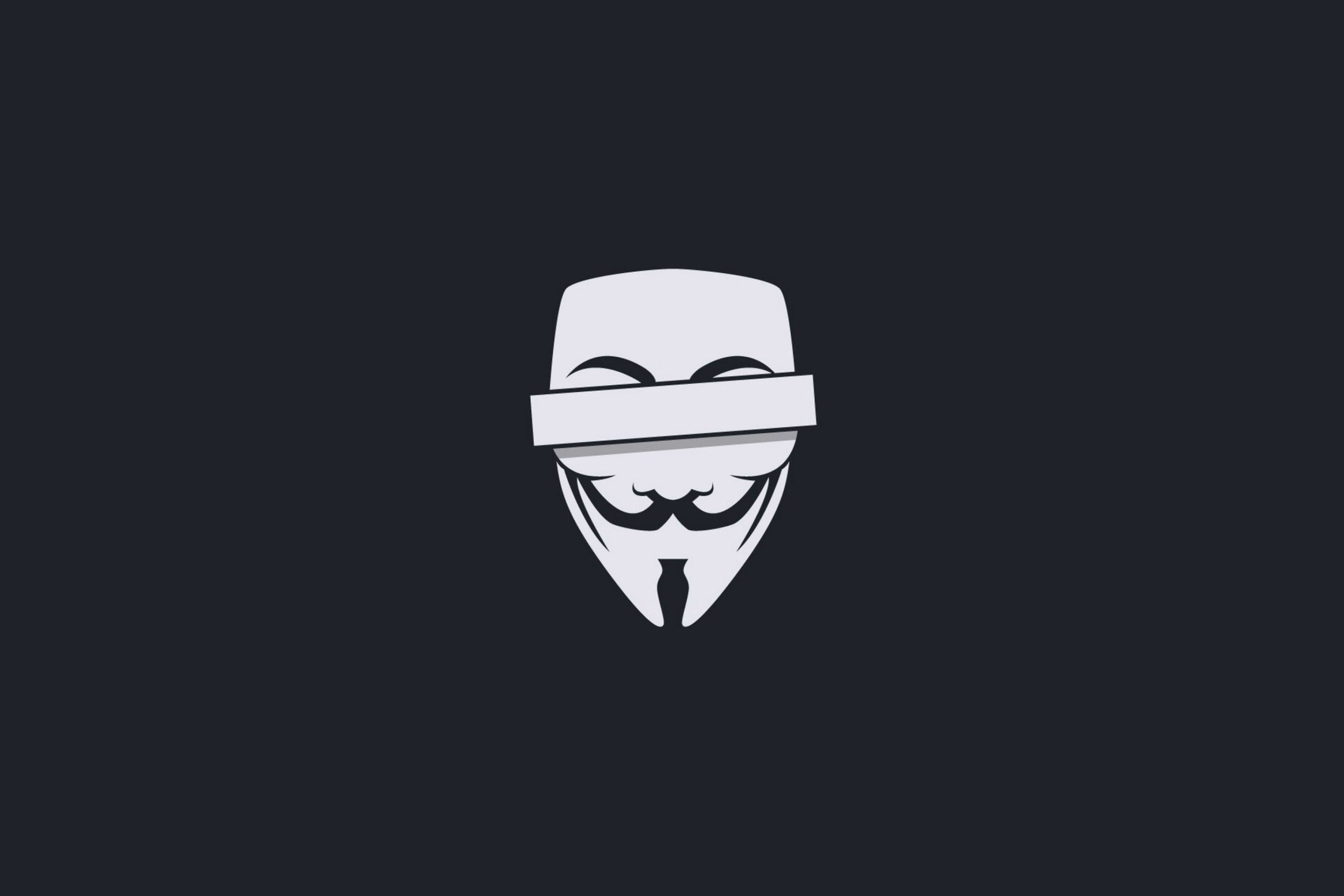 Das Anonymus Minimalism Logo Wallpaper 2880x1920