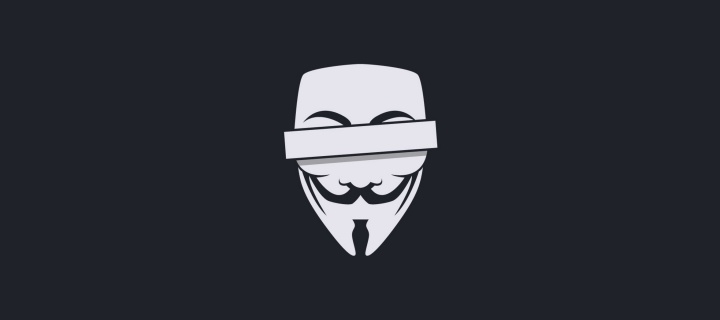 Fondo de pantalla Anonymus Minimalism Logo 720x320