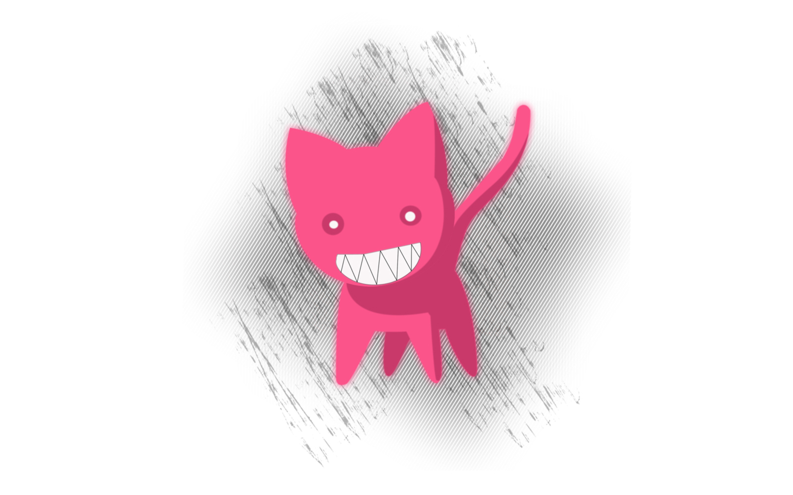 Sfondi Pink Cat Sketch 2560x1600