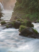 Screenshot №1 pro téma Tropical Forest Waterfall 132x176