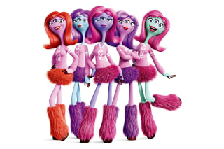 Monsters University Cheerleaders, Python Nu Kappa students Background for Android, iPhone and iPad