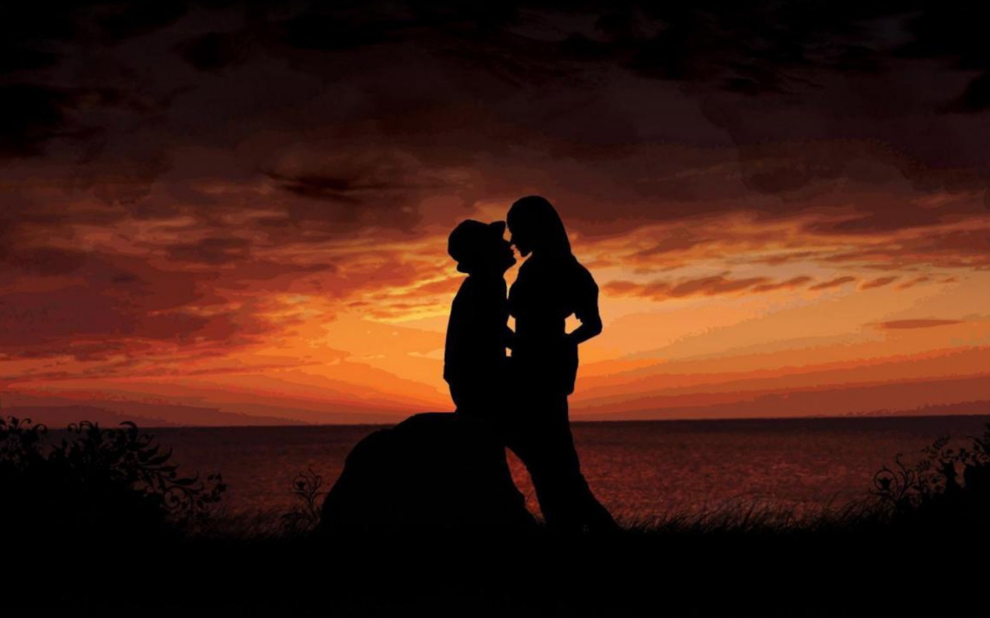 Screenshot №1 pro téma Sunset Kiss 1440x900