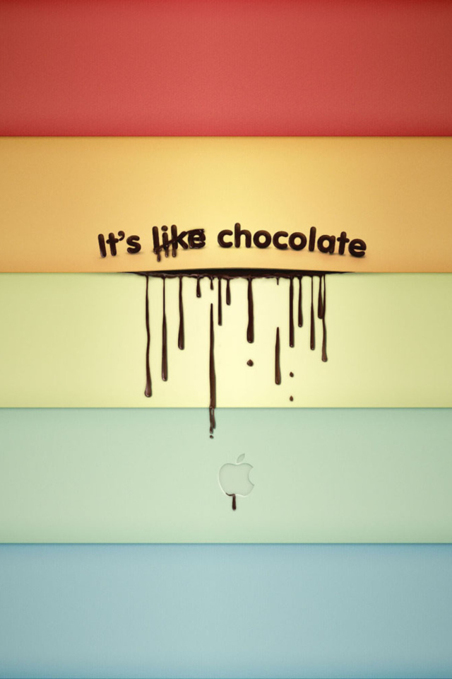 Das Like Chocolate Wallpaper 640x960