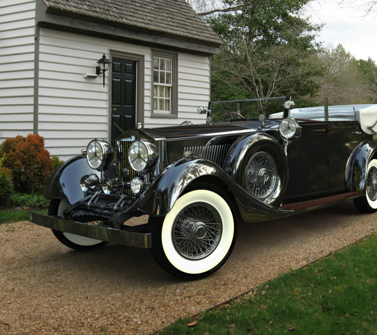 Fondo de pantalla Vintage Rolls Royce 1440x1280