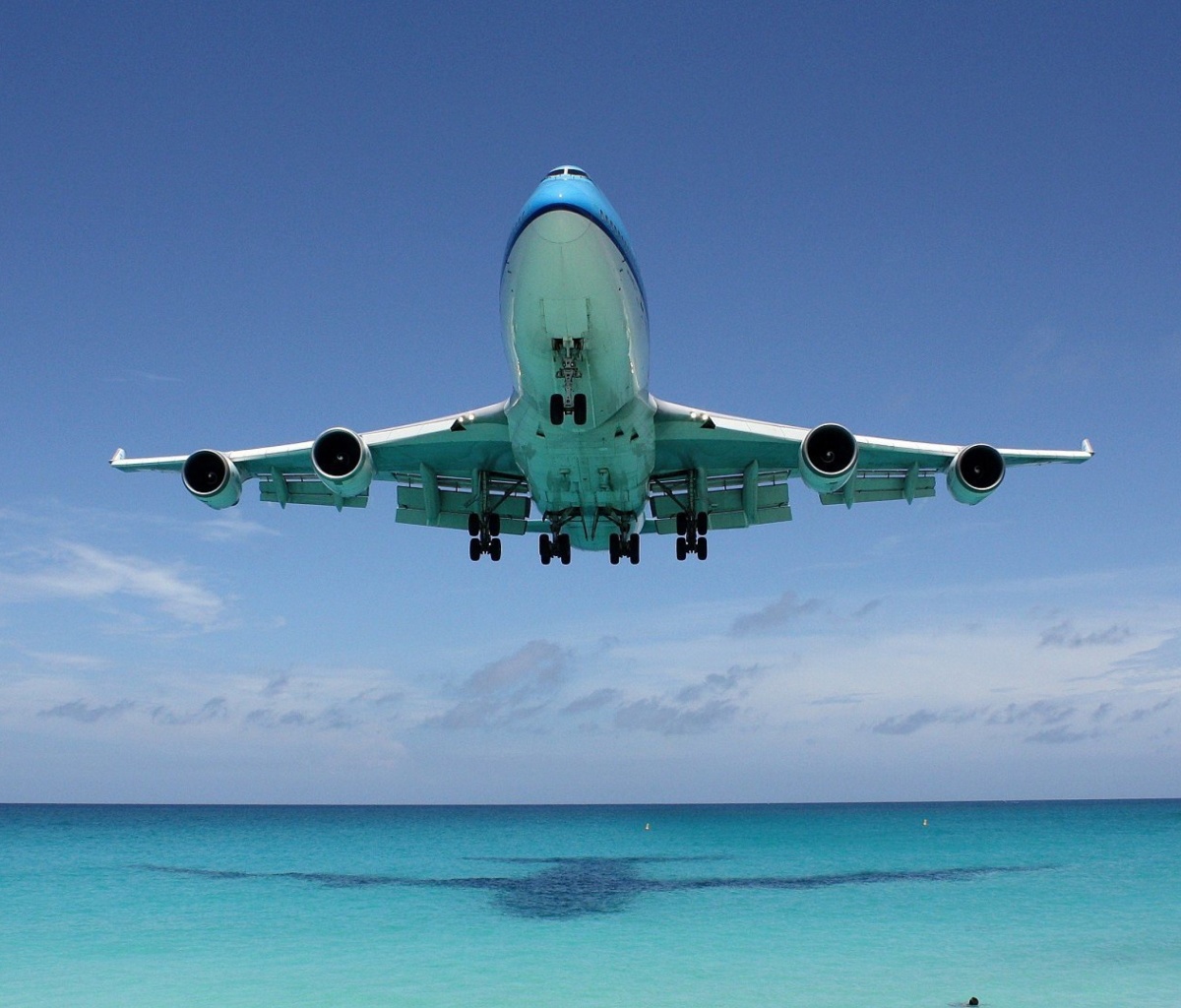 Обои Boeing 747 Maho Beach Saint Martin 1200x1024