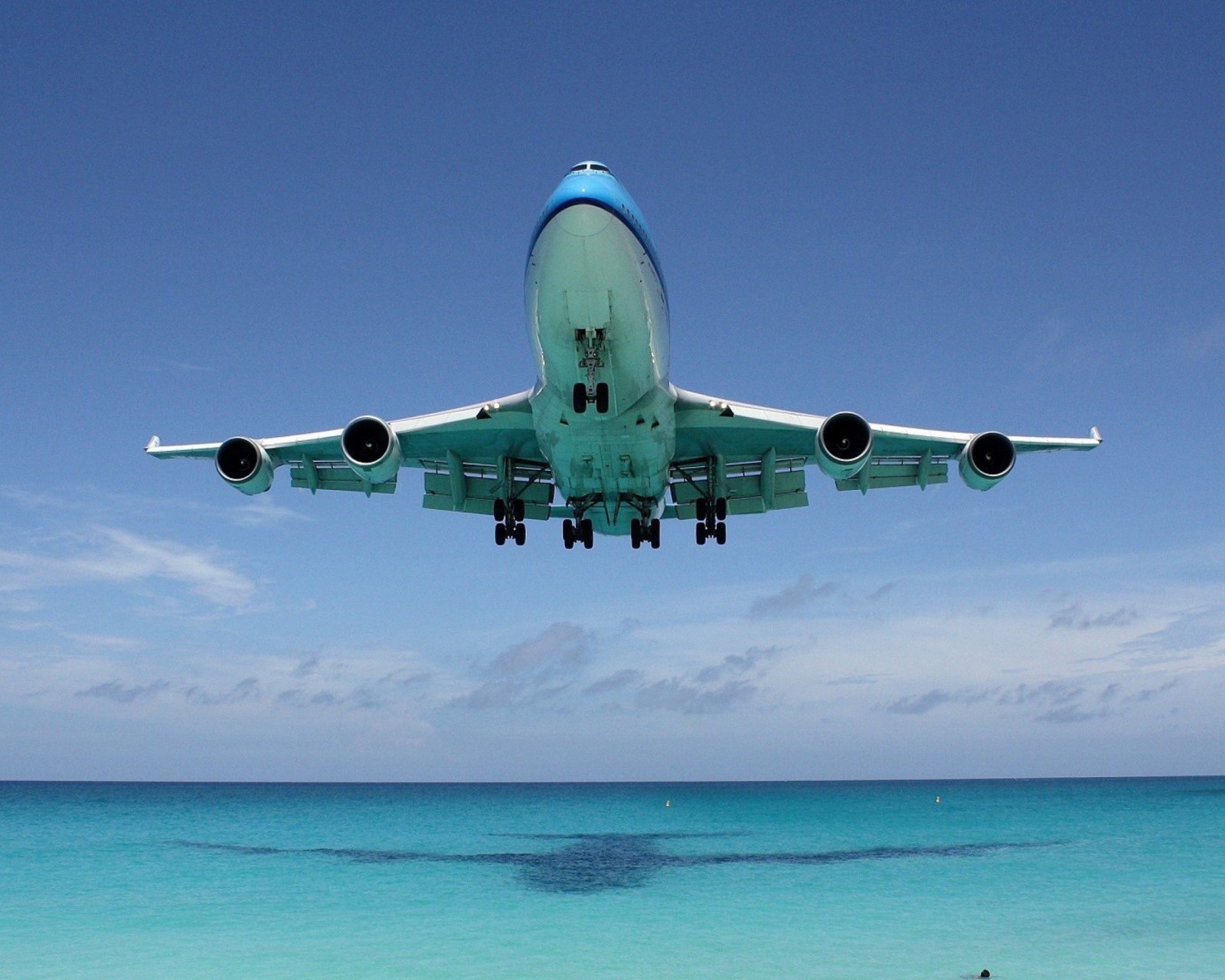 Fondo de pantalla Boeing 747 Maho Beach Saint Martin 1600x1280