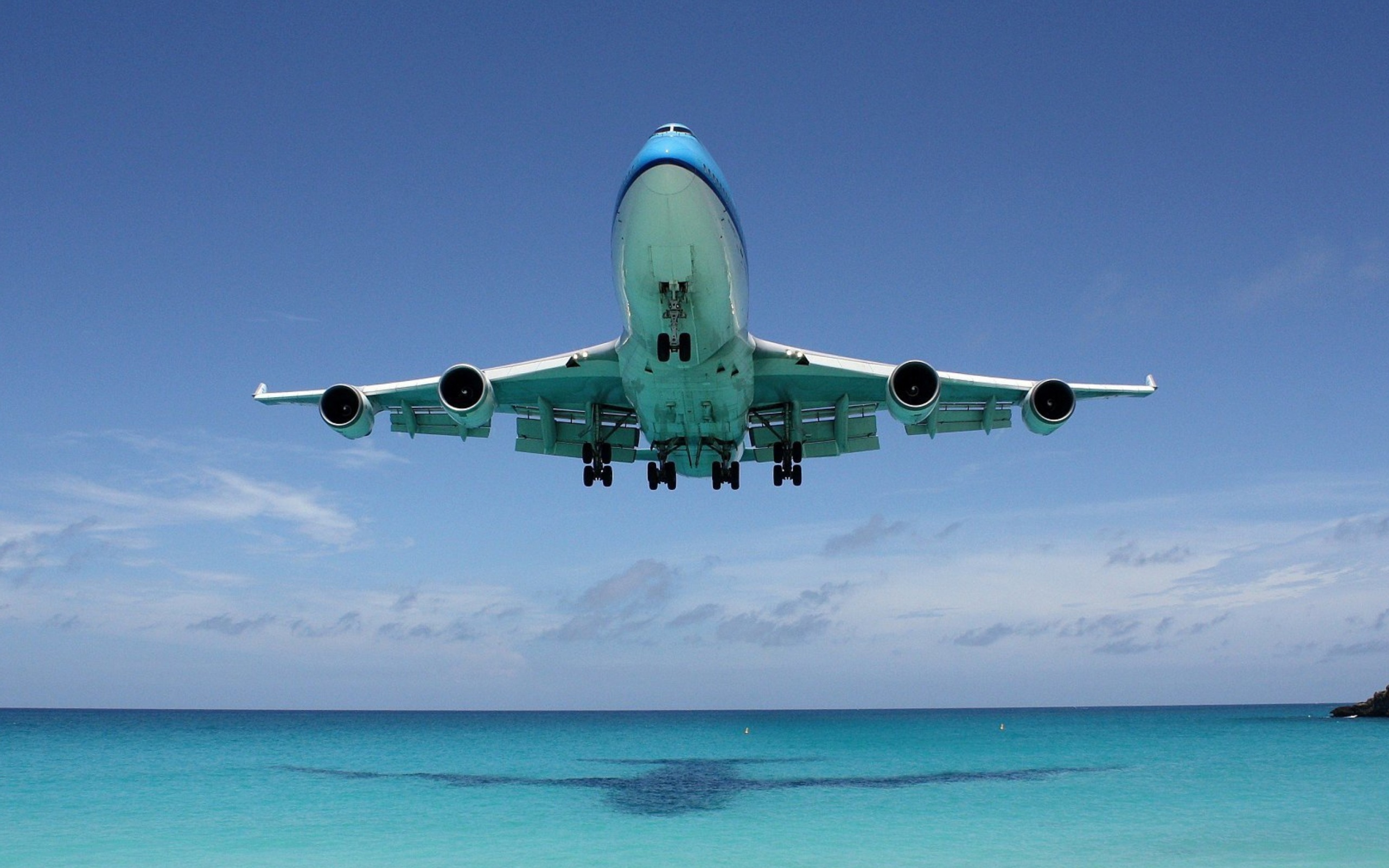 Sfondi Boeing 747 Maho Beach Saint Martin 2560x1600