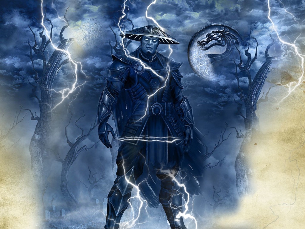 Raiden Mortal Kombat wallpaper 1024x768