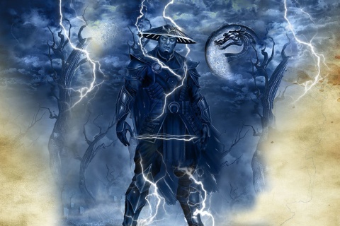 Raiden Mortal Kombat wallpaper 480x320