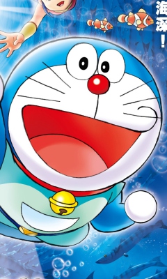 Das Doraemon Cartoon HD Wallpaper 240x400