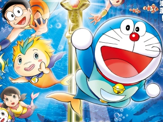 Doraemon Cartoon HD wallpaper 320x240