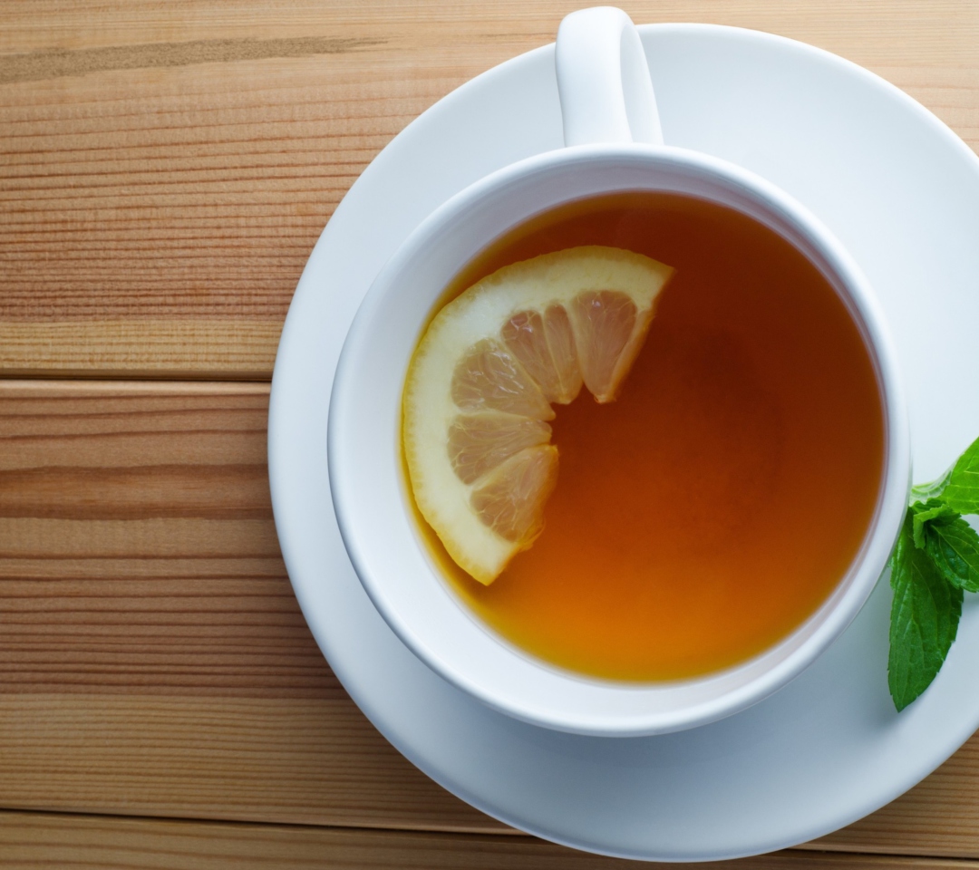 Das Tea With Lemon Wallpaper 1080x960