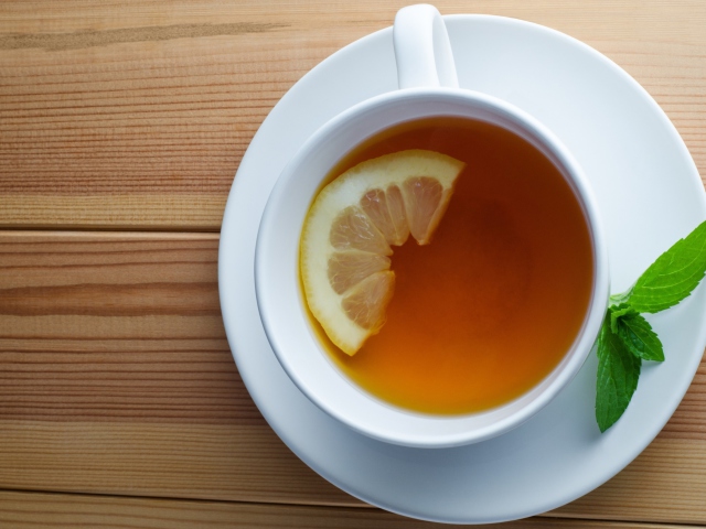 Das Tea With Lemon Wallpaper 640x480