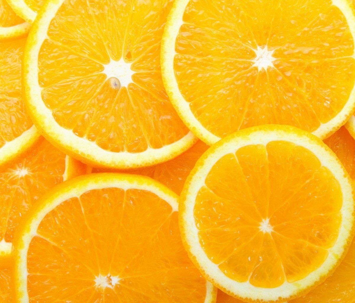 Orange Slices wallpaper 1200x1024