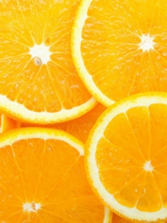 Fondo de pantalla Orange Slices 240x320