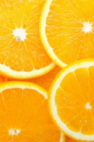 Orange Slices wallpaper 320x480
