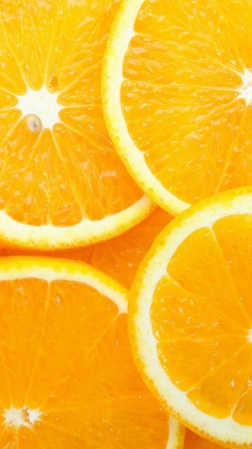 Das Orange Slices Wallpaper 360x640