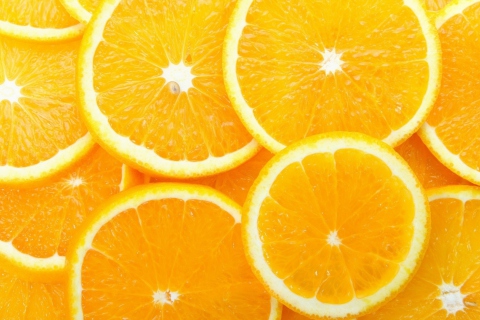 Das Orange Slices Wallpaper 480x320