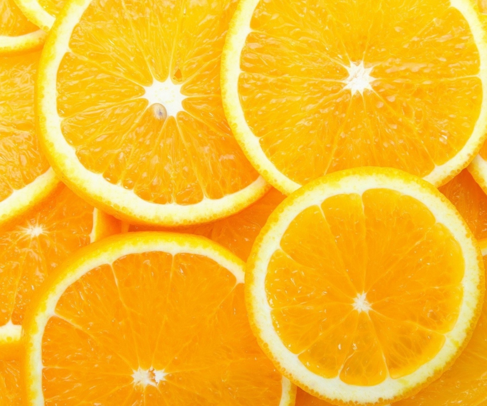 Orange Slices wallpaper 960x800