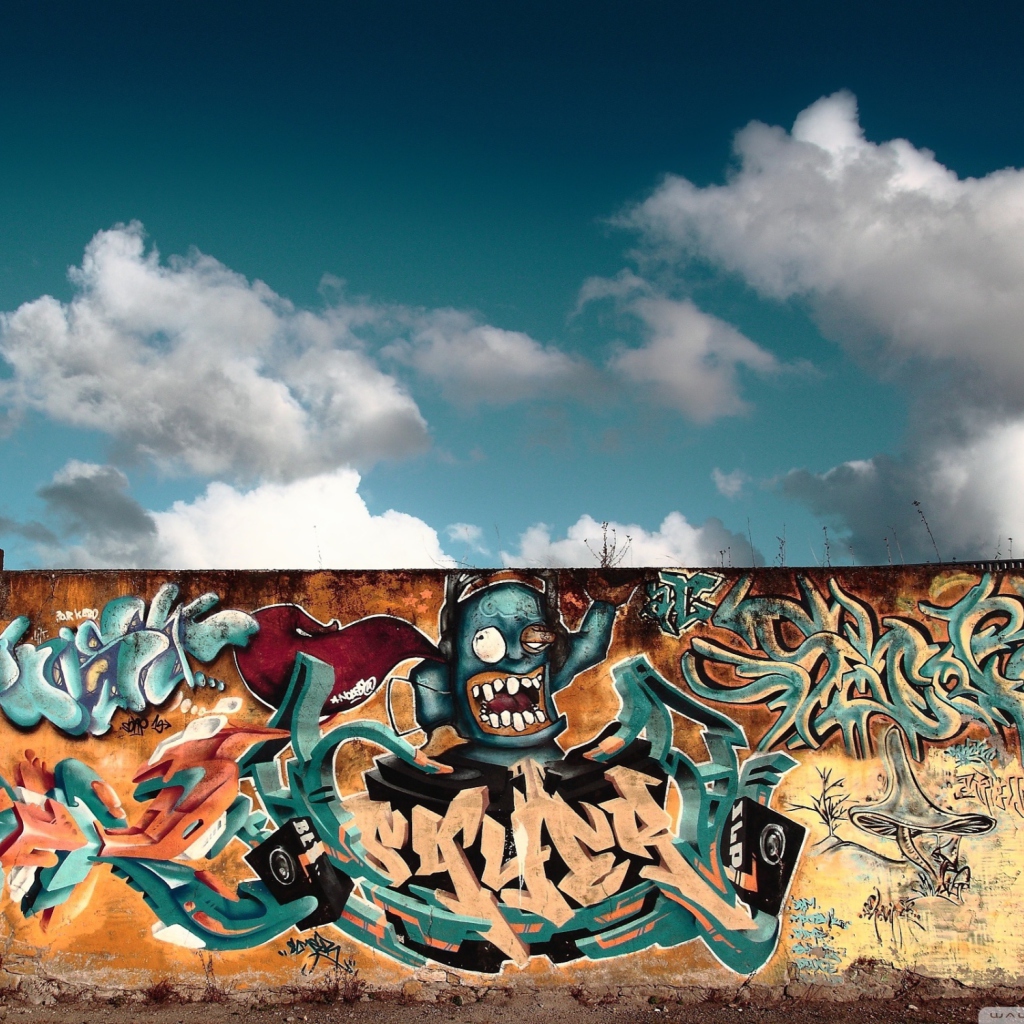 Das Graffiti Art Wallpaper 1024x1024