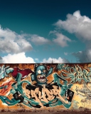 Das Graffiti Art Wallpaper 128x160
