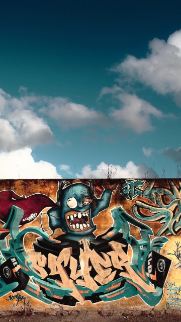 Das Graffiti Art Wallpaper 360x640