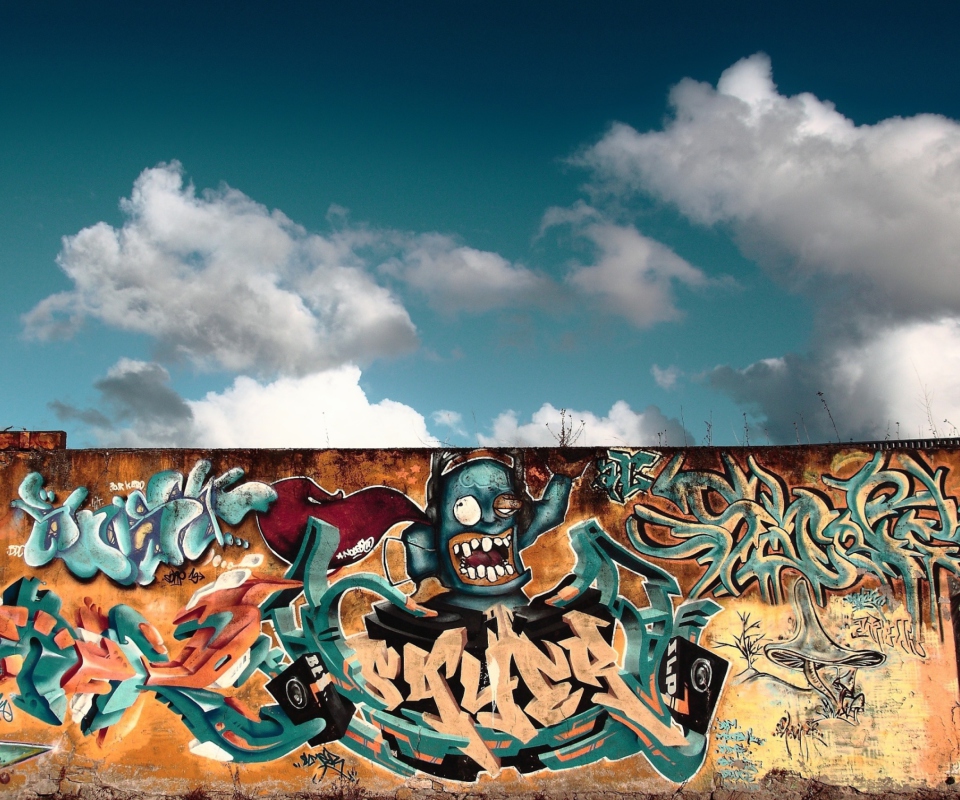 Das Graffiti Art Wallpaper 960x800