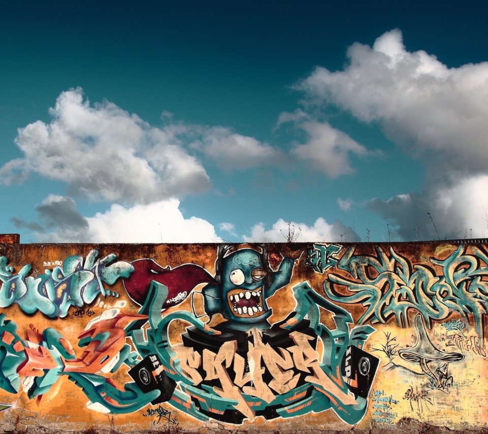 Das Graffiti Art Wallpaper 960x854