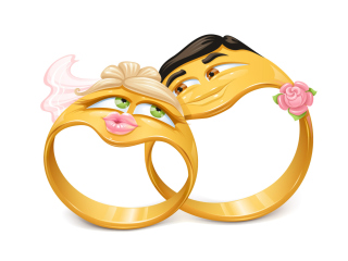 Das Wedding Ring at Valentines Day Wallpaper 320x240