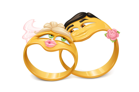 Обои Wedding Ring at Valentines Day 480x320