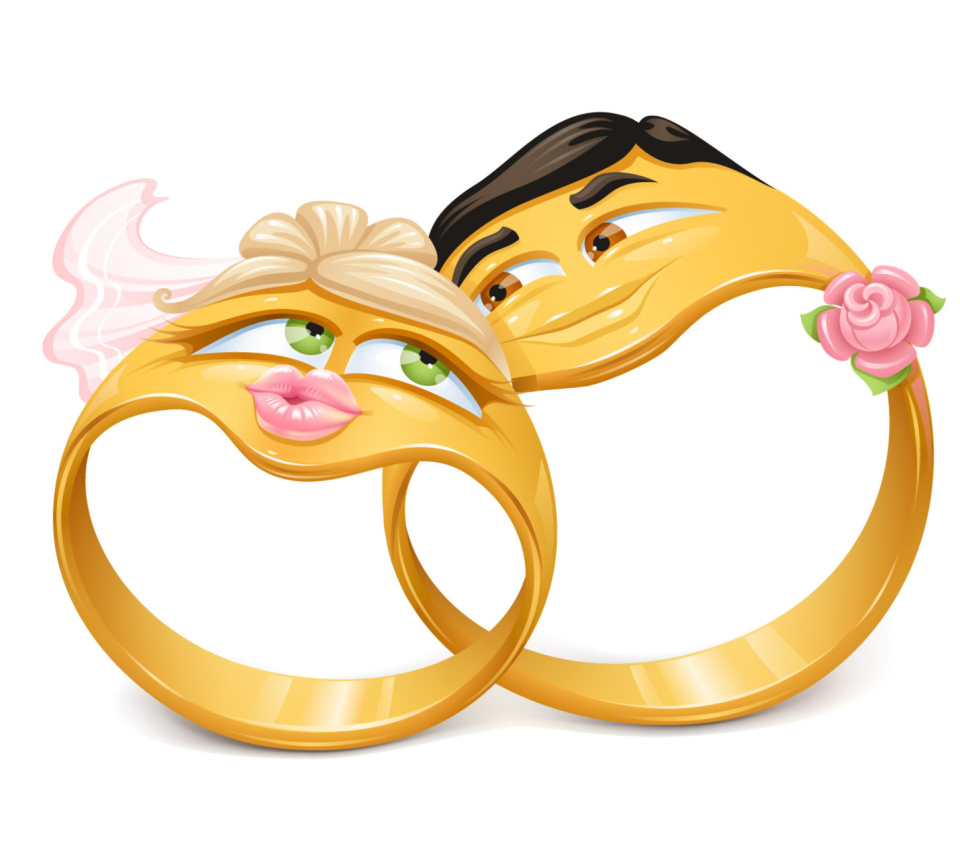 Das Wedding Ring at Valentines Day Wallpaper 960x854