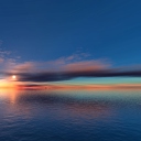 Sfondi Sunset On Sea 128x128