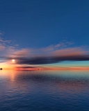Sfondi Sunset On Sea 128x160