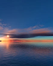 Sunset On Sea wallpaper 176x220