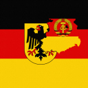 Das German Flag With Eagle Emblem Wallpaper 128x128