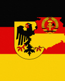 Fondo de pantalla German Flag With Eagle Emblem 128x160