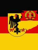 Das German Flag With Eagle Emblem Wallpaper 132x176