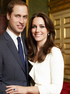 Обои Prince William And Kate Middleton 240x320