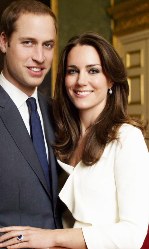 Обои Prince William And Kate Middleton 480x800