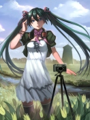 Обои Vocaloid - Girl Photographer Anime 132x176