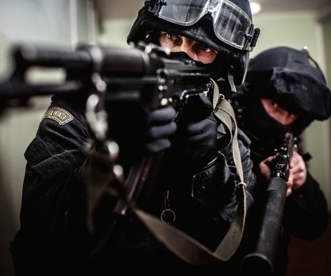 Police special forces wallpaper 480x400