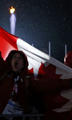 Fondo de pantalla Canada Sport Fans 240x400