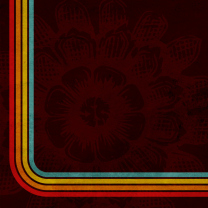 Screenshot №1 pro téma Flower And Colorful Stripes 208x208