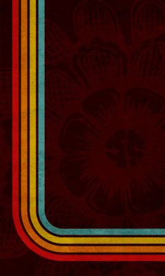 Screenshot №1 pro téma Flower And Colorful Stripes 240x400