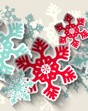 Snowflakes Decoration wallpaper 176x220