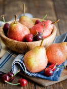 Sfondi Pears And Cherries 132x176