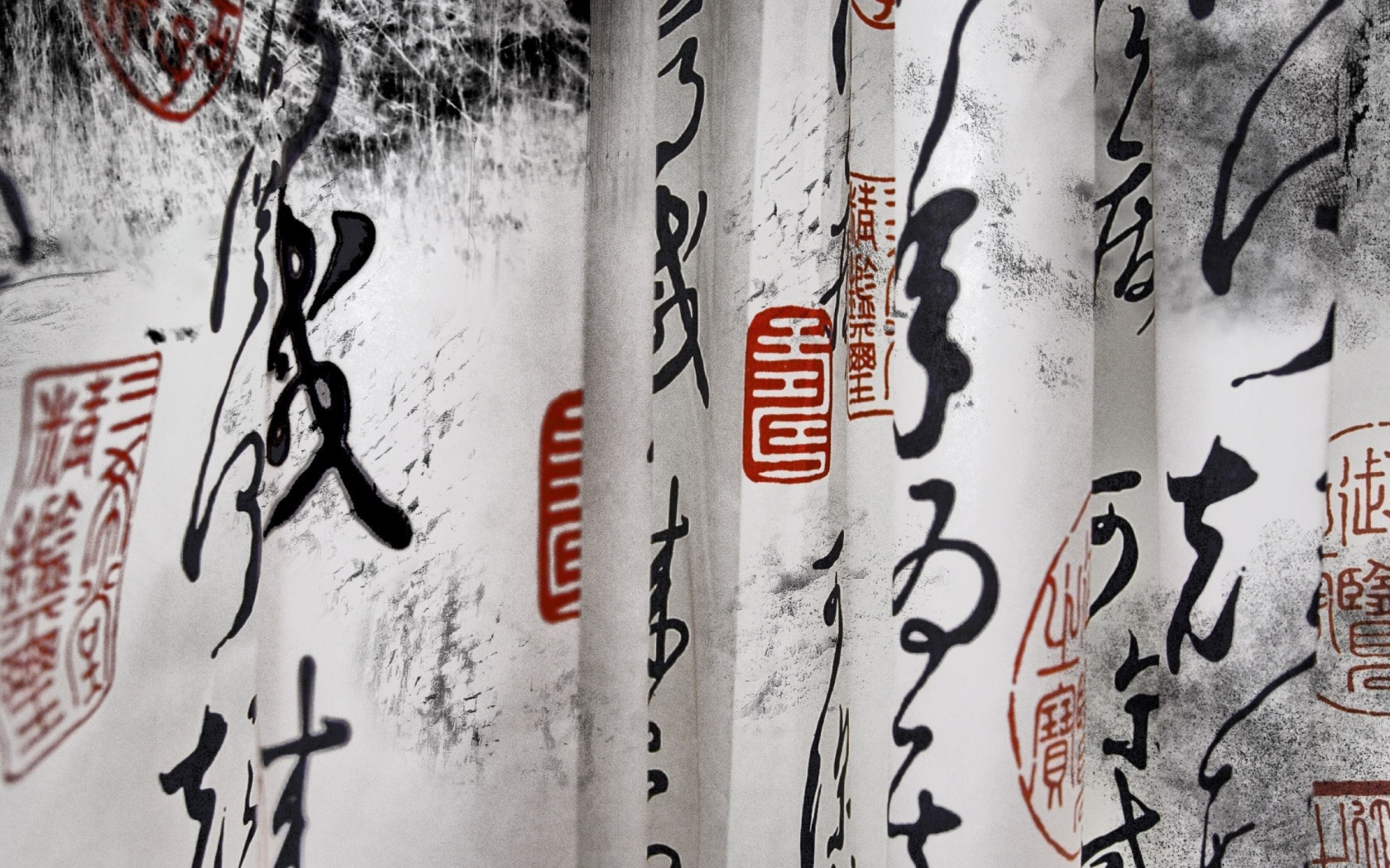 Screenshot №1 pro téma Calligraphy Chinese 1680x1050