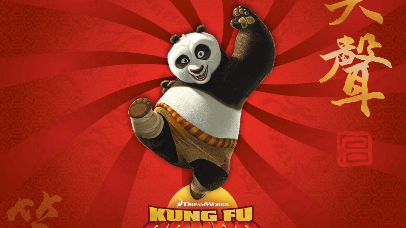Обои Kung Fu Panda 1366x768